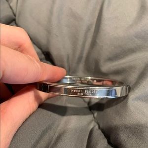 Petite silver bangle
